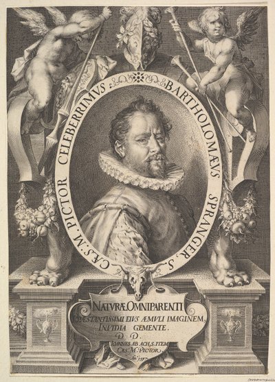 Portrett av Bartholomeus Spranger, ca. 1616. av Jan Muller