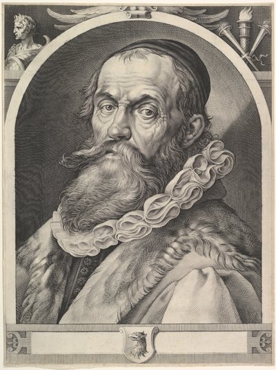 Portrett av Hendrick Goltzius, ca. 1617. av Jan Muller