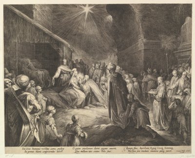 Tilbedelsen av magiene, ca. 1625. av Jan Muller