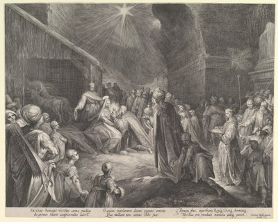 Tilbedelsen av magiene, ca. 1626. av Jan Muller