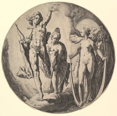 The Fourth Day Dies IV, fra serien The Creation of the World, ca. 1596. av Jan Muller