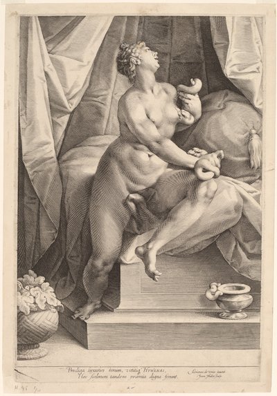 Kleopatra av Jan Muller, after Adriaen de Vries