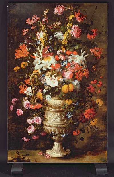 Blomster i en figurvase (olje på lerret) av Jan Peeter Brueghel