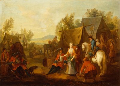 Militærleir (olje) av Jan Peeter Verdussen