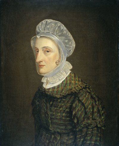 Portrett av Maria Petronella Mann, kone til Heinrich Gottfried Theodor Crone av Jan Philip Simon