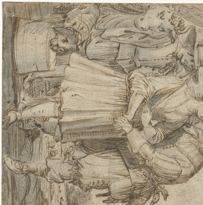 Gammel jeger og en ung kvinne av Jan Philipsz. van Bouckhorst
