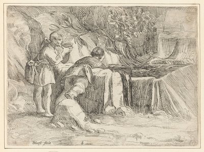 To menn ved en brønn av Jan Philipsz. van Bouckhorst