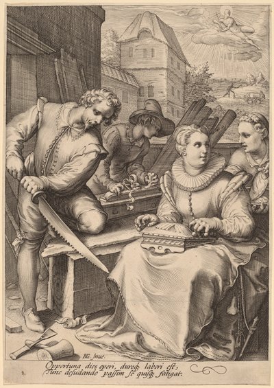 En av Jan Pietersz Saenredam, after Hendrik Goltzius