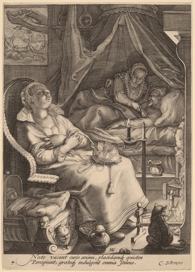 Natt av Jan Pietersz Saenredam, after Hendrik Goltzius