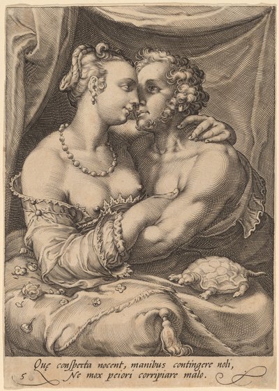 Ta på av Jan Pietersz Saenredam after Hendrik Goltzius