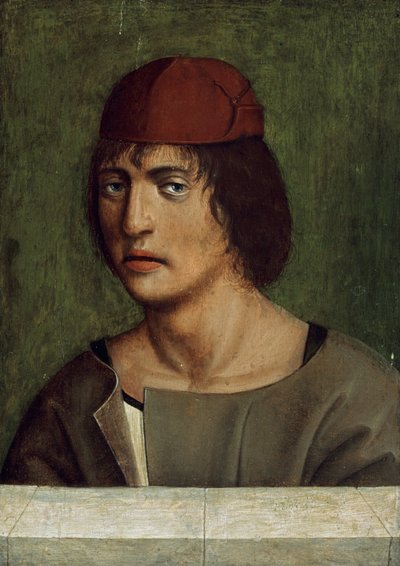 Portrett av en ung mann (selvportrett) av Jan Polack