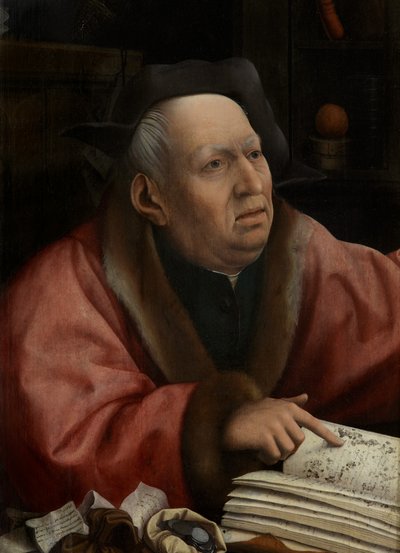 Detalj av Death and the Miser, ca. 1515-21 (olje på panel) av Jan Provoost