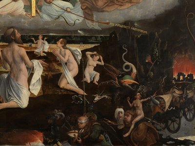 Detalj av den siste dommen av Jan Provoost