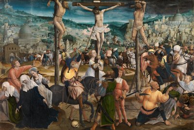Korsfestelsen (olje på panel) av Jan Provoost
