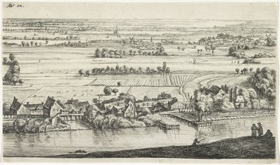Landsby ved elvebredden Ulike landskap (serietittel) av Jan Ruyscher