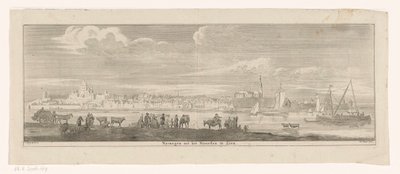 Utsikt over Nijmegen fra nord Nymegen fra nord utstilt (tittel på objekt) av Jan Ruyter