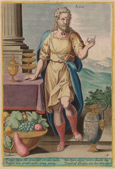 Aser av Jan Sadeler I after Crispen van den Broecke