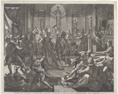 Et lysthus av Jan Sadeler I, after Joos van Winghe