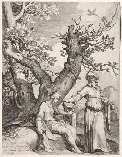 Ahia og Jeroboam, 1604. av Jan Saenredam