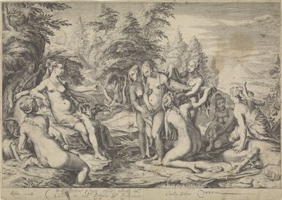 Diana oppdager Callistos graviditet av Jan Saenredam