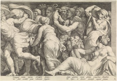 Frisisk med straffen til Niobe (plate 8) av Jan Saenredam