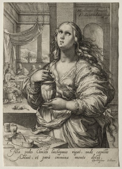 Heltinner fra Det nye testamente: Maria Magdalena. av Jan Saenredam