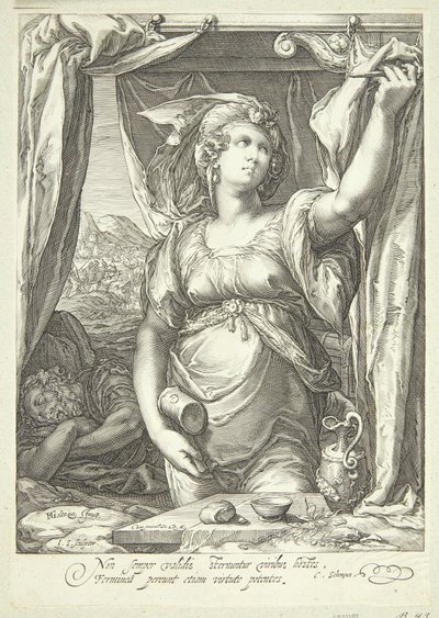 Jael og Sisera av Jan Saenredam