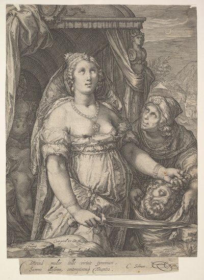 Judith og sjefen for Holofernes, 15751607. av Jan Saenredam