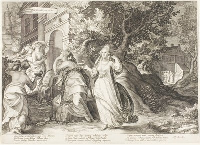 Tallerken fem, fra Five Wise and Five Foolish Virgins av Jan Saenredam
