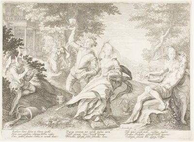 Tallerken to, fra Five Wise and Five Foolish Virgins av Jan Saenredam