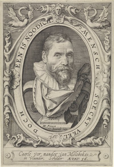 Portrett av Karel van Mander av Jan Saenredam