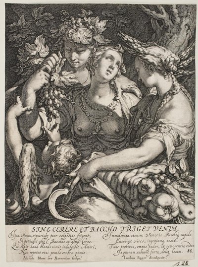 Alliansen av Venus med Bacchus og Ceres av Jan Saenredam