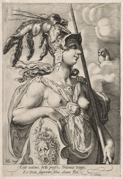 Tre gudinner, ca. 1595. av Jan Saenredam