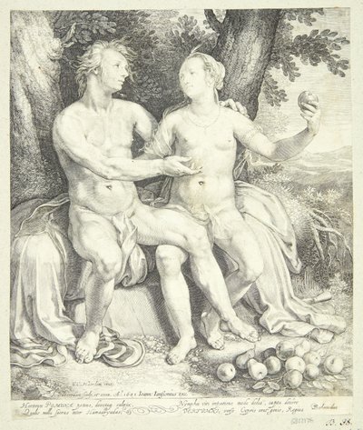Vertumnus og Pomona av Jan Saenredam