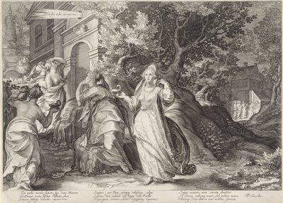 Fem tåpelige jomfruer mottas ikke av brudgommen The Wise and Foolish Virgins (serietittel) av Jan Saenredam