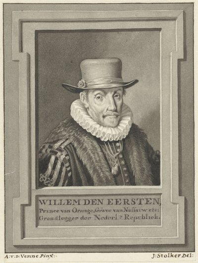 Portrett av William I, Prince of Orange-Nassau av Jan Stolker