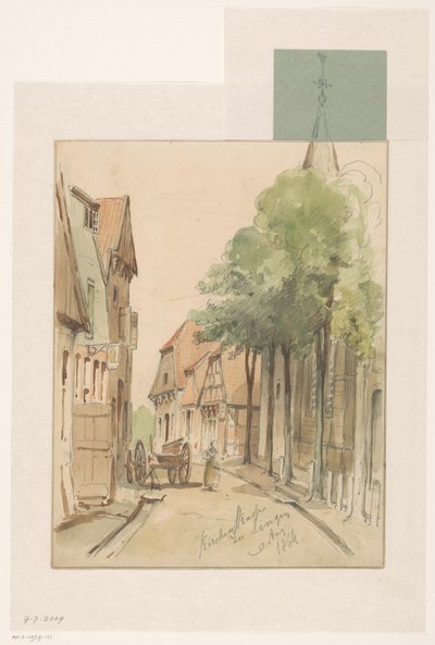 Utsikt over Kirchenstrasze i Lingen av Jan Striening