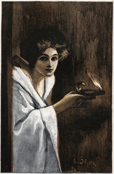 illustrasjon av JAN STYKA (1858-1925) til romanen «Quo Vadis» av Henryk Sienkiewicz. av Jan Styka