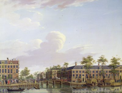 Almshusene ved elven Amstel, Amsterdam av Jan Ten Compe