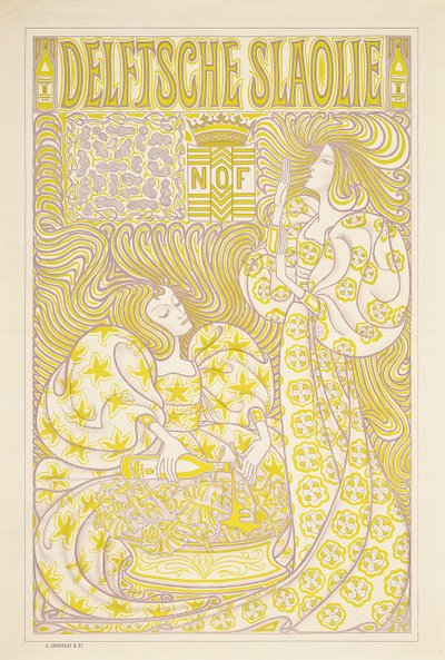 En reklameplakat for Delft Salad Oil, 1894 av Jan Toorop