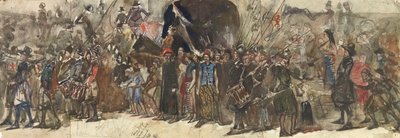 The Emperor of Java (akvarell over blyant på papir) av Jan Toorop