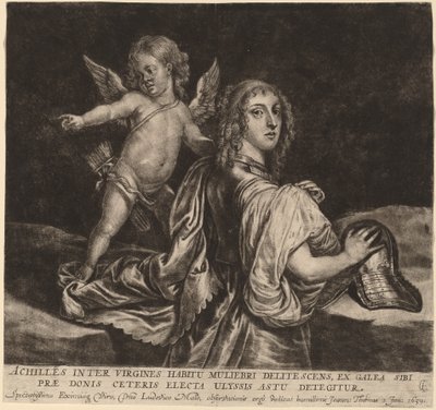 Achilles som Pyrrha med Amor av Jan Thomas