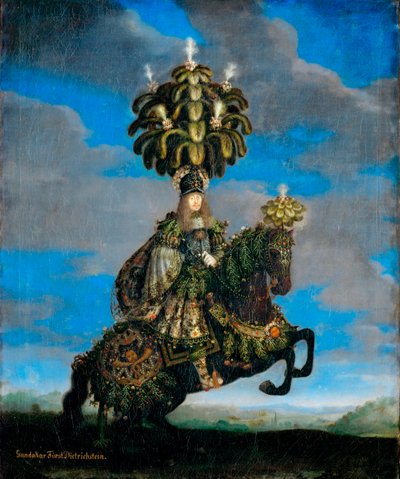 "Portrett av Ferdinand Joseph (1636-1698), prins de Dietrichstein, Gundakar de Dietrichstein en costume de ballet equestre"" (Gundakar, Prince Dietrichstein (1623-1690) i et kostyme for en hesteballett) Peinture de Jan Thomas van Ypres (1617–1678) av Jan Thomas van Ieperen