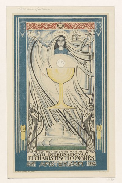 Affiche voor het Internationaal Eucharistisch Congres, 1924 (series title)   1382004   no       norwegian Successfully Translated  Original: St. Bartholomews Gate, 1907. Translat: St. Bartholomew