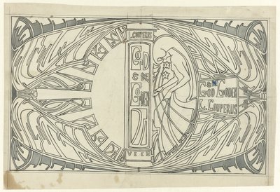 Banddesign for: Louis Couperus, God and Gods, 1903 av Jan Toorop