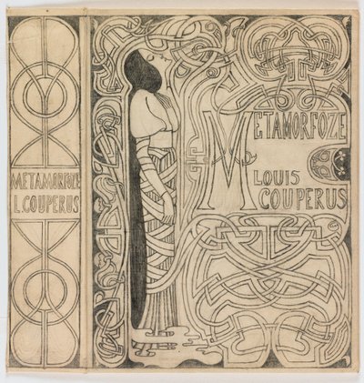 Banddesign for: Louis Couperus, Metamorfoze, 1897 av Jan Toorop