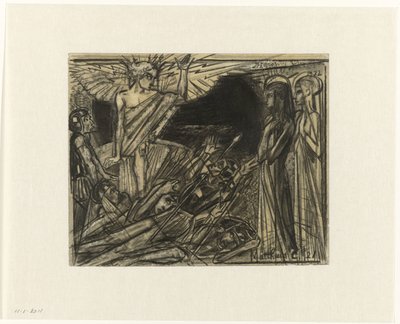 Maria ved graven tiltalt av en engel av Jan Toorop