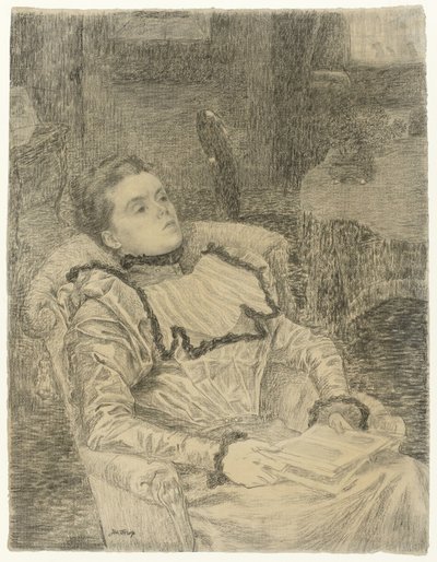 Portrett av Annie Toorop av Jan Toorop