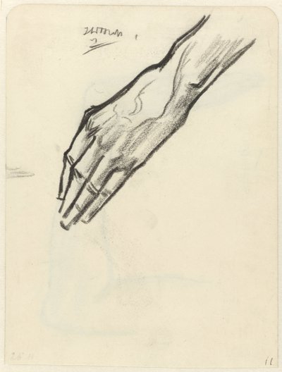 Studie av en hånd av Jan Toorop