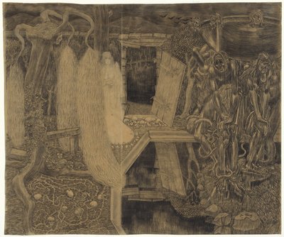 Den gamle sorgens hage Ancient Garden of Sorges av Jan Toorop